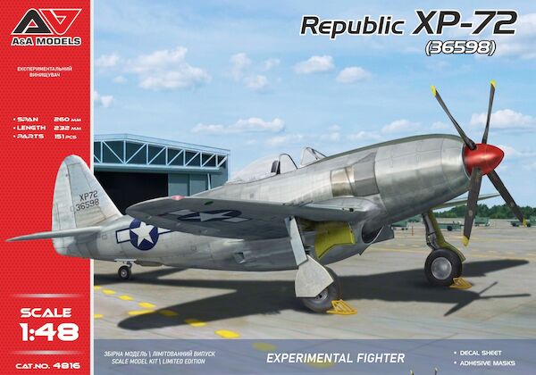 Republic XP-72 experimental.fighter (four-bladed prop.)  AAM4816