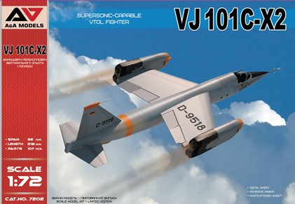 VJ101C-X2 Supersonic-Capable VTOL Fighter  AAM7202