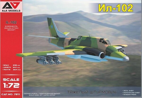 Ilyushin IL102 Experimental ground-attack aircraft (Sukhoi Su-25's rival)  AAM7211