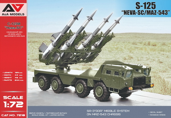 S125 "Neva -SC" missile system on MAZ-543 chassis AAM7218