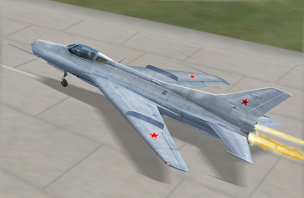 Mikoyan Ye50 experimental interceptor with rocket engine AAM7223