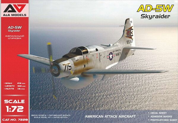 AD-5W "Skyraider" attack aircraft (3 liveries and Revised!!!!!) AAM7228