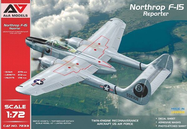 Northrop F15A "Reporter" reconnaissance aircraft AAM7233