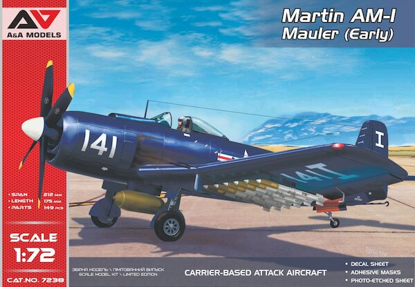 AM-1 "Mauler" (Early vers.) carrier-based US attack aircraft AAM7238