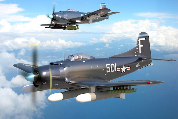 AM-1 "Mauler" (Late vers.) carrier-based US attack aircraft AAM7239