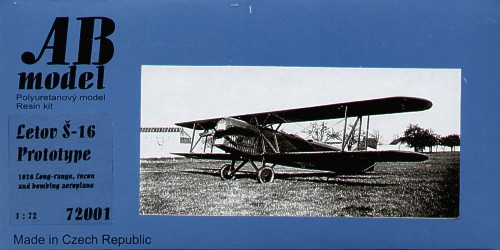Letov S16 prototype 72001