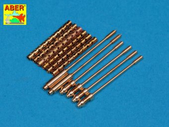Set of 6 turned US cal .50 (12,7mm) barrels for P51 Mustang  A32-108