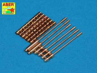 Set of 6 turned US cal .50 (12,7mm) barrels for P51 Mustang A32-108