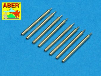 Set of 8 turned US cal .50 (12,7mm) barrels for P47 Thunderbolt  A48-109