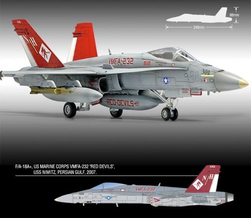 F/A18A+ Hornet "VFMA-232 Red Devils USMC" 12520