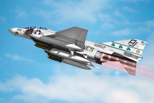 F4J Phantom (VMFA333 "Flying Shamrocks"', VMFA232 "Red Devils" US Marine Corps) AC12356