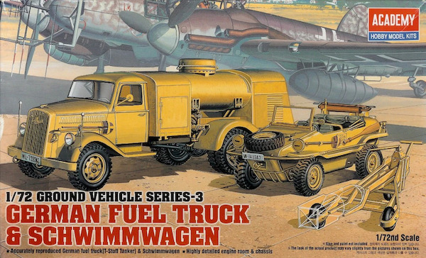 WWII Ground Vehicle Set 3 (German Fuel Truck & Swimmwagen)  AC13401