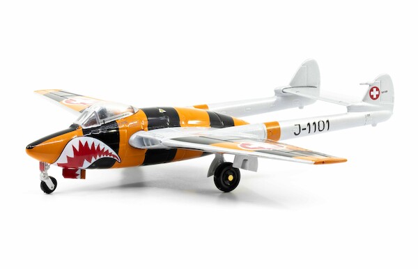Vampire DH100 Mk6 Swiss Air Force, J-1101 Zielflugzeug Haifisch 85.001011