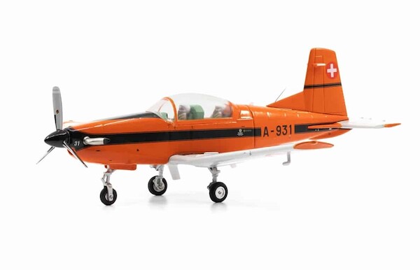 Pilatus PC7 A-931 Swiss Air Force original colours orange 85.001716