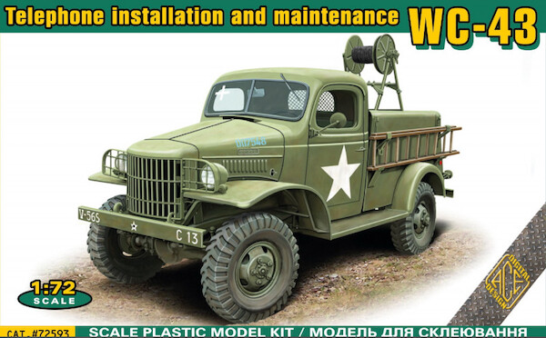 Dodge WC-43 Telephone installation and maintanance truck as seen on every 8th AF airfield during WW2 (BACK IN STOCK)  72593