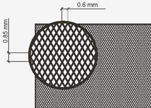 Anti Slip Surfaces (X type embossed lines 0,6 mm step 135x64mm)  ACE-A003