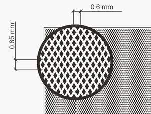 Anti Slip Surfaces (X type recessed lines 0,6 mm step 135x64mm)  ACE-A004