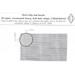 Anti Slip Surfaces (X type recessed lines 0,6 mm step 135x64mm)  ACE-A004