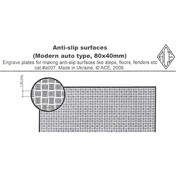 Anti Slip Surfaces (Modern auto type 80x40mm)  ACE-A007