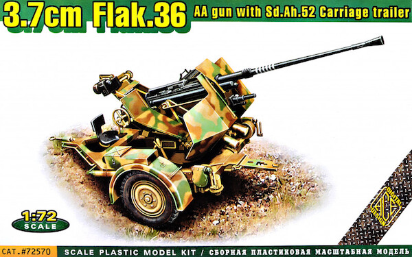 3,7cm FLAK 36 AA gun ace72570
