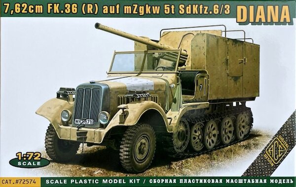 7.62cm FK36 auf Fahrgetell Sd.Kfz.6/3 DIANA ace72574