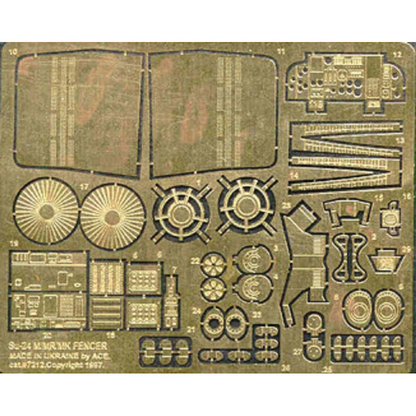 Detailset Suchoi Su24M/MF/MK Fencer (Dragon)  pe7212