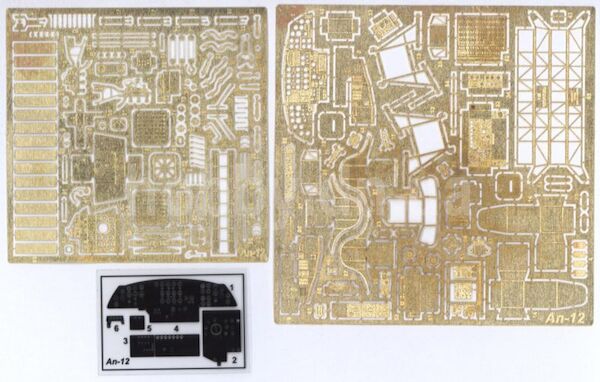 Detailset Antonov AN12 Cub Interior & exterior (Roden)  pe7225