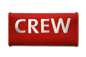 Crew Handle Wrap Red with white 'CREW' HAN099
