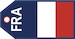 French flag baggage tag TAG304