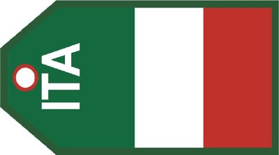 Italy flag baggage tag  TAG309