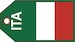 Italy flag baggage tag TAG309