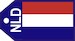 Netherlands flag baggage tag TAG313
