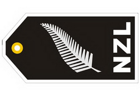 NZL Silver Fern Flag Bag Tag TAG316