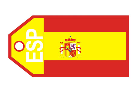 Spain Flag bag tag  TAG317