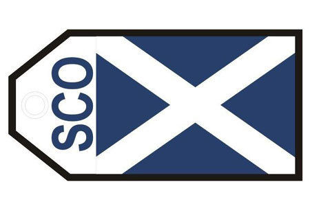 Scotland Flag Bag Tag TAG318