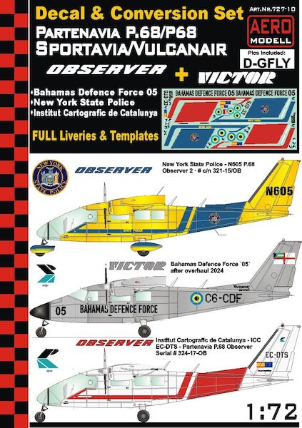 Partenavia P.68C Victor (Bahama's Defence Force, New York State Police, Institut Cartografic de Catalunya)  727-10