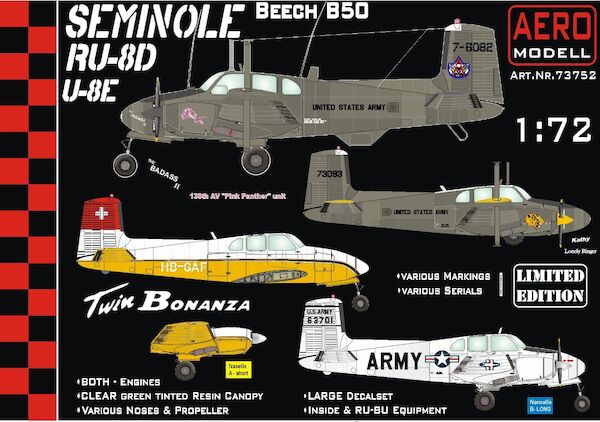 Beech RU-8D/U8E (US Army) , B50 Twin Bonanza (Swiss HB-GAF)  73752