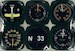 Instrument Coaster set of 6 USA 30's Instruments (onderzetters)