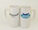 Tall Mug F-86K Sabre, Kaasjager, Royal Netherlands AF, KLU Twenthe AB on one side, Aviation Megastore on other side.