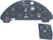 Vought F4U Corsair Instrument Panel RM 3026-4
