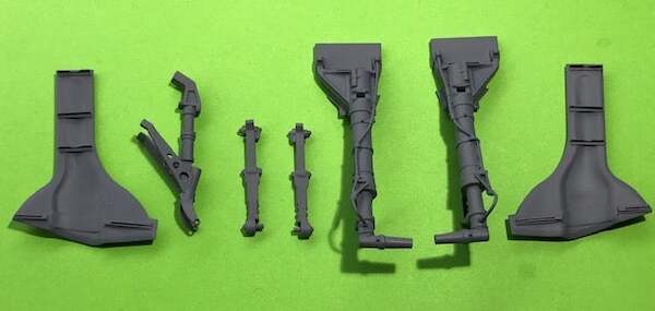 Brass undercarriage Legs and wheel doors fot F6F Hellcat (Airfix)  ACM-24001