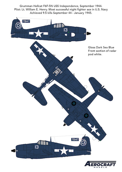 F6F-5N Hellcat  No 13 early conversion set  (Airfix)  ACM-24007