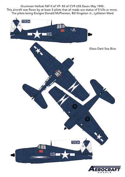 F6F-5 Hellcat "Death and destruction" ACM-24009