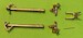 Brass undercarriage Legs for Hawker Typhoon (Airfix) Typhoon legs