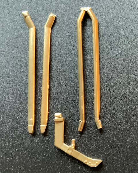 Brass undercarriage Legs for Fokker DR1 (MENG)  ACM-24013