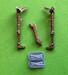 Brass undercarriage Legs for Spitfire MKIX (Airfix) ACM-24015