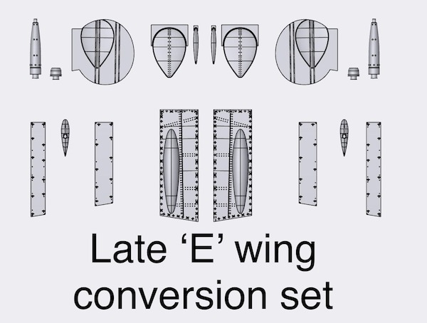 Spitfire MKIX Late "E" wing conversion (Airfix) ACM-24018