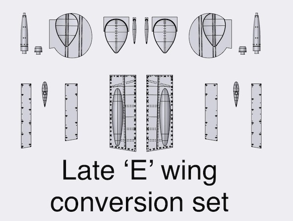 Spitfire MKIX  Late "E" wing conversion (Airfix)  ACM-24018