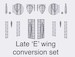 Spitfire MKIX Late "E" wing conversion (Airfix) ACM-24018