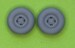 Supermarine Spitfire 4 spoke wheel - Smooth Tyre (Airfix) ACM-24019